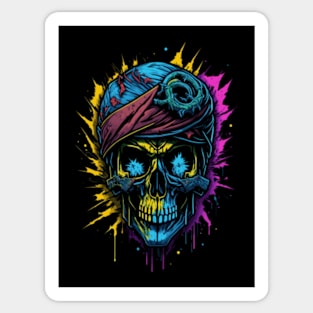 Wanderlust Rebel - Bandana Skull Sticker